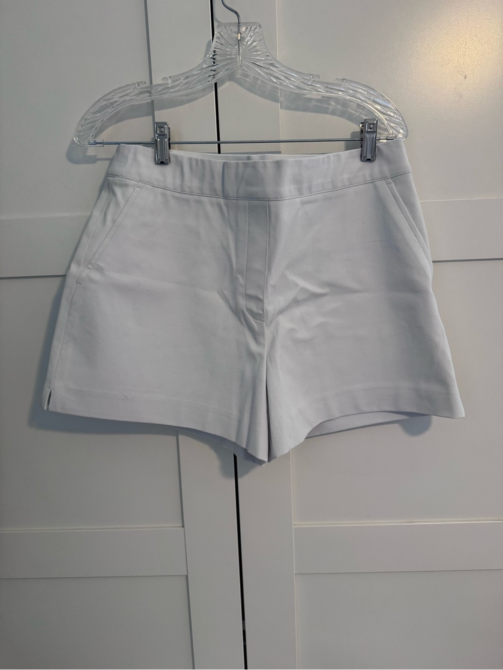 Classic White Women's Tailored Shorts